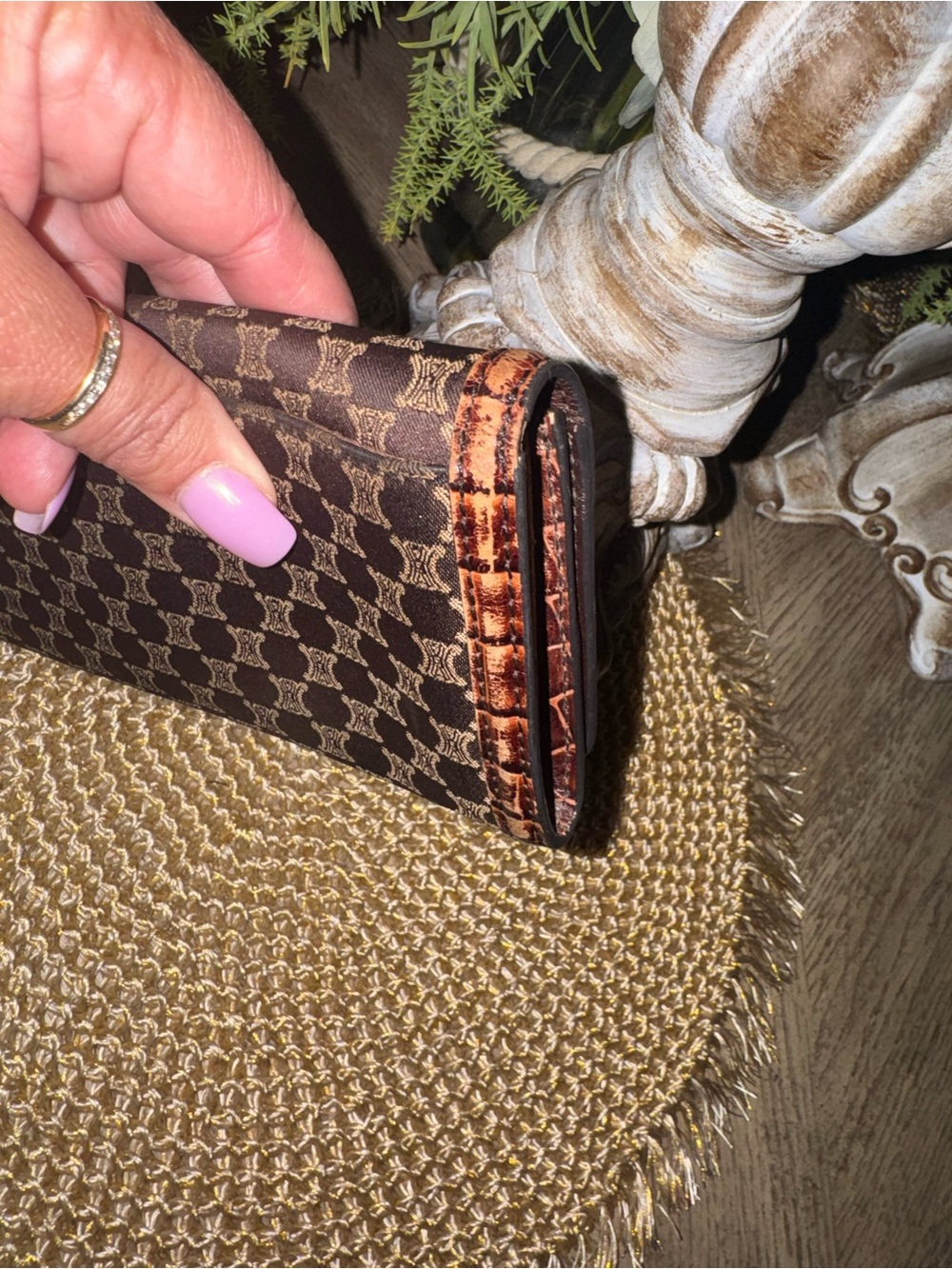 Celine Brown Monogram Continental Wallet in Good Preloved Condition ⭐️ - Picture 6 of 9